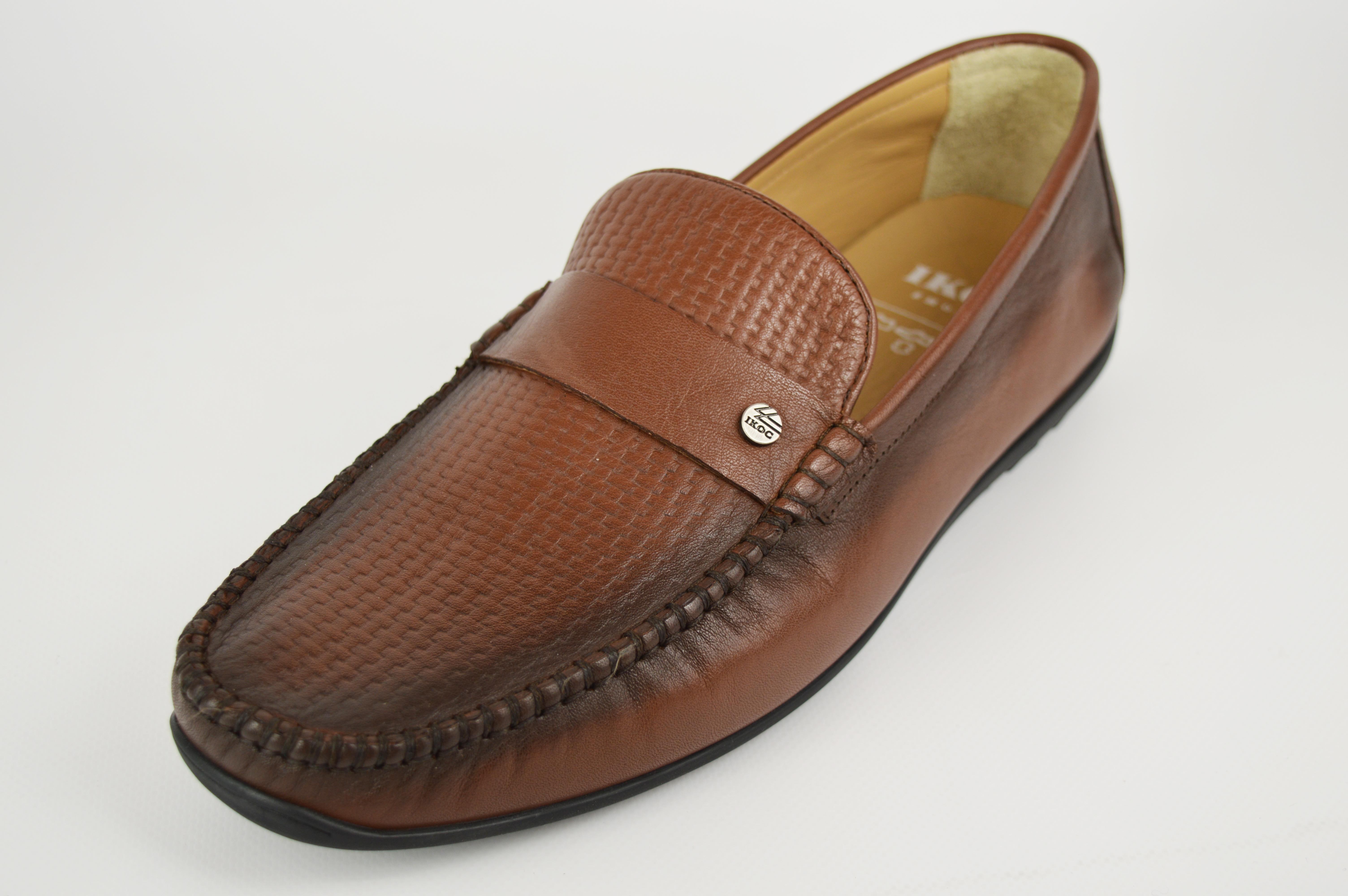 

Мокасини чоловічі ikos 1820 40 Коричневий шкіра 45 світло-коричневого кольору