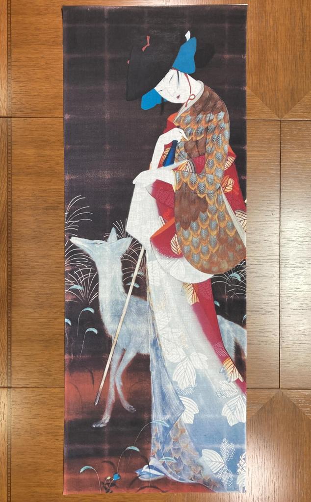 hand towel from all over the Yamakawa Abeno Ukiyo-e world, Shuho,