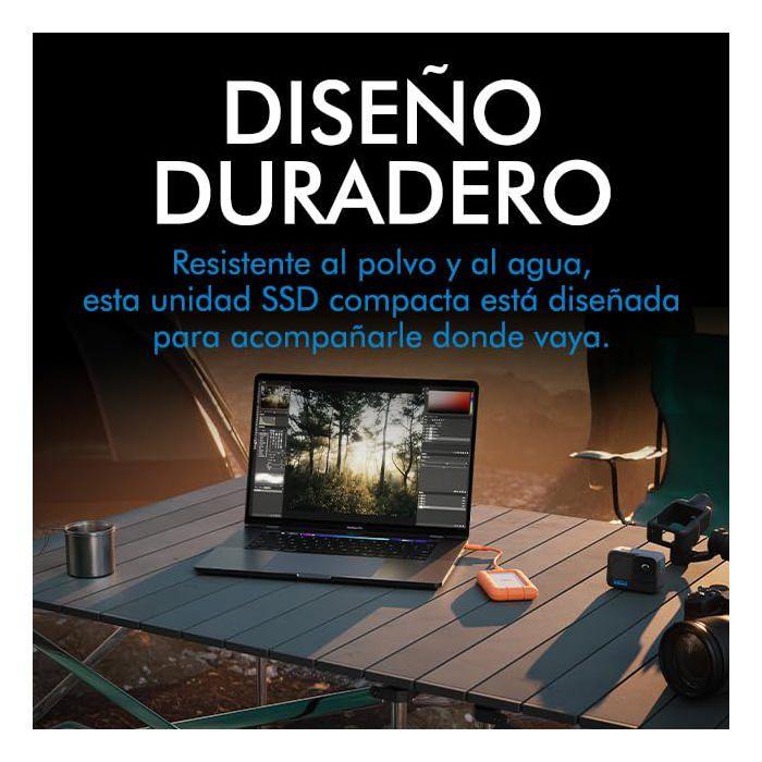 LACIE Disque dur externe Rugged Mini SSD USB3.2 Gen 2x2 2000Mbps - 4To STMF4000400