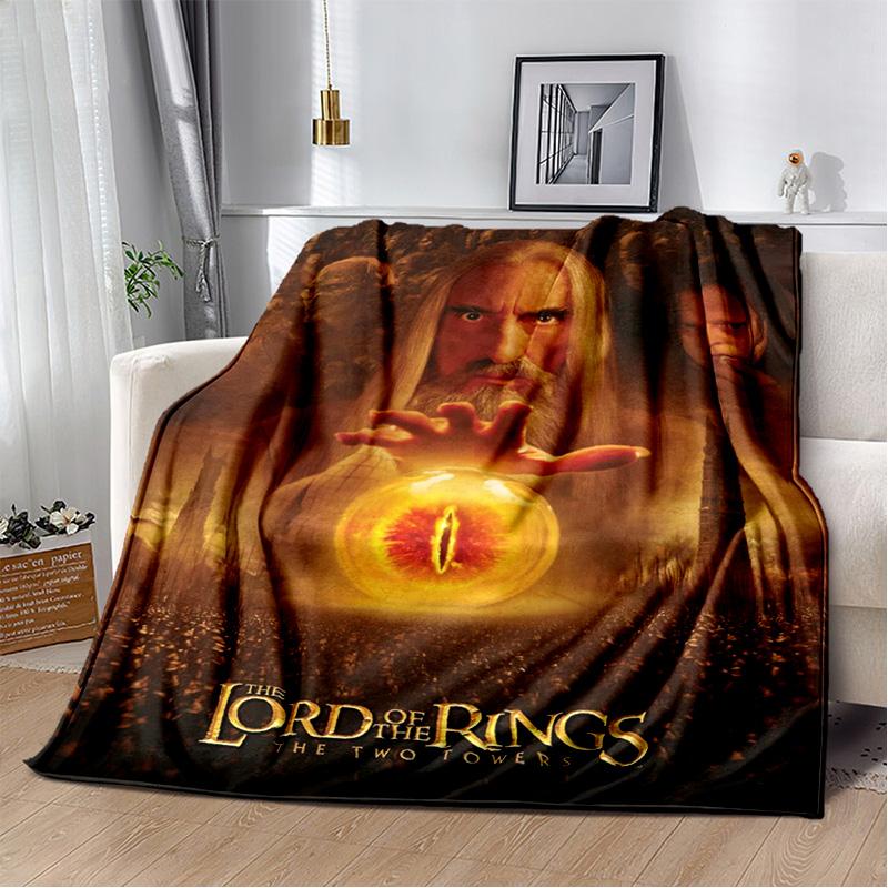 Movie L-Lord of The Rings H-Hobbit Soft Plush Blanket,Flannel Blanket Throw Blanket for Living Room Bedroom Bed Sofa Cover Child