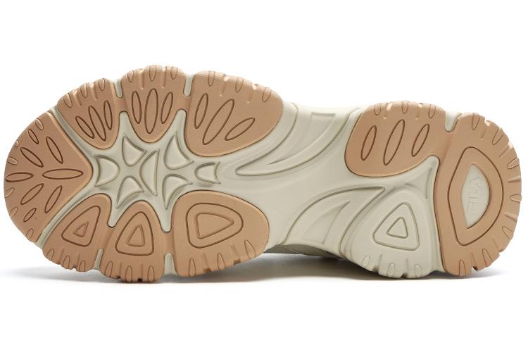Women's Sneakers FILA Fluid 4 Textile, Synthetic Leather Breathable Low top Casual Shoes Women's Beige