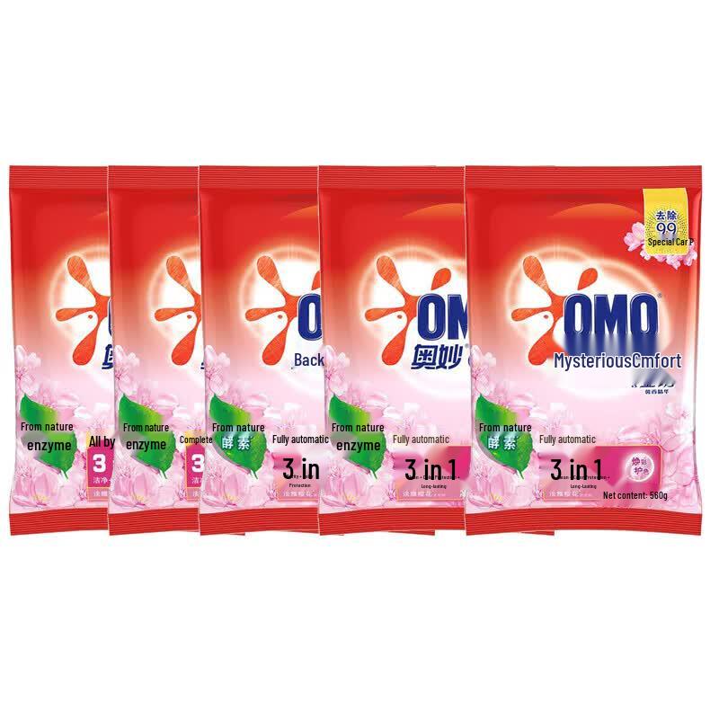 OMO 3-in-1 Automatic Washing Powder with Elegant Cherry Blossom Scent