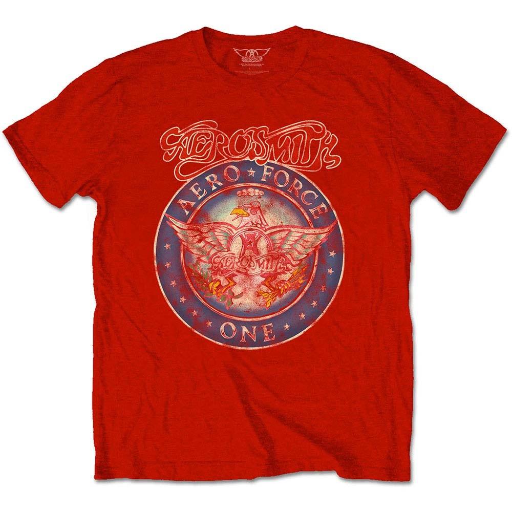 Men s Aerosmith Aero Force Slim Fit T-shirt Large Red 2XL