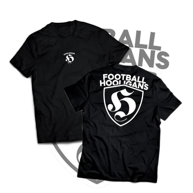 

T-shrit Men Football Hooligans Baju Suporter Hooligan Holigans Holigan Fashion American Street Short Sleeves Women S
