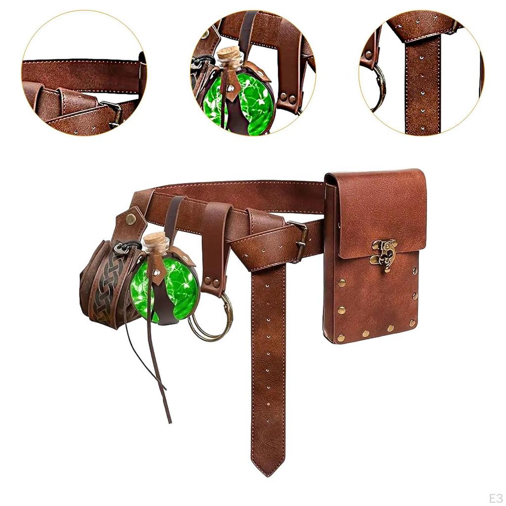 Belt Pouch Waist Bag Medieval Casual Men for Halloween Costume