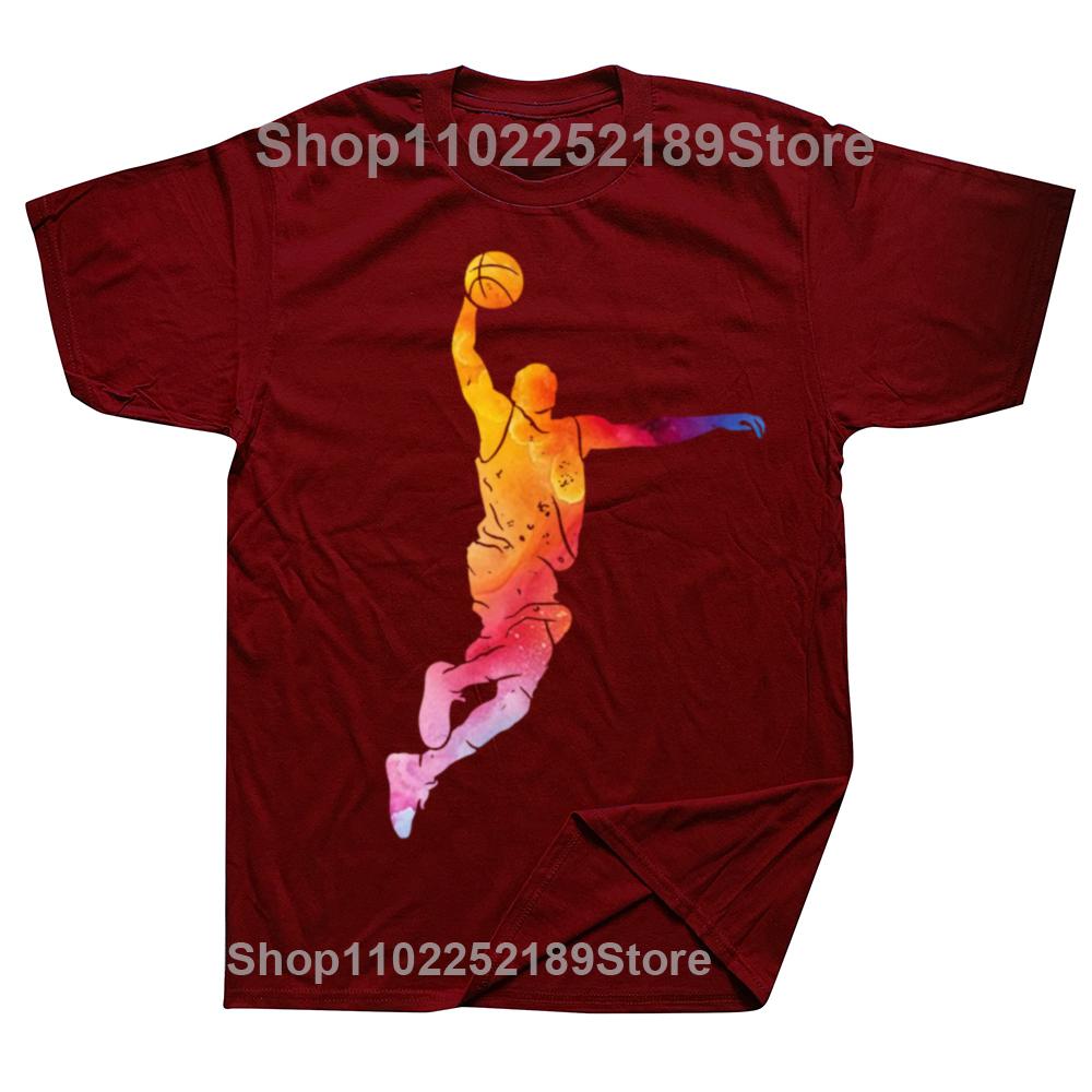 Funny Basketball Player Tshirts Men Womens Fashion Casual 100 Cotton Loose Oversized Basketballer Sports Graphic T Shirt