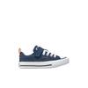 Converse All Star 1V Comfortable Versatile Durable Breathable Low Top Canvas Shoes Kids Sneakers Deep-Blue A07384C