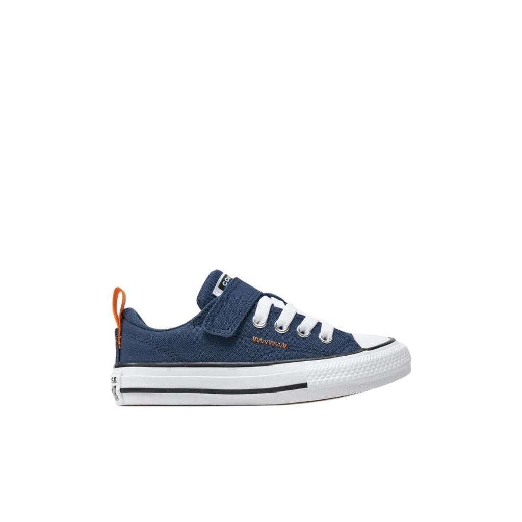 Converse All Star 1V Comfortable Versatile Durable Breathable Low Top Canvas Shoes Kids Sneakers Deep-Blue A07384C