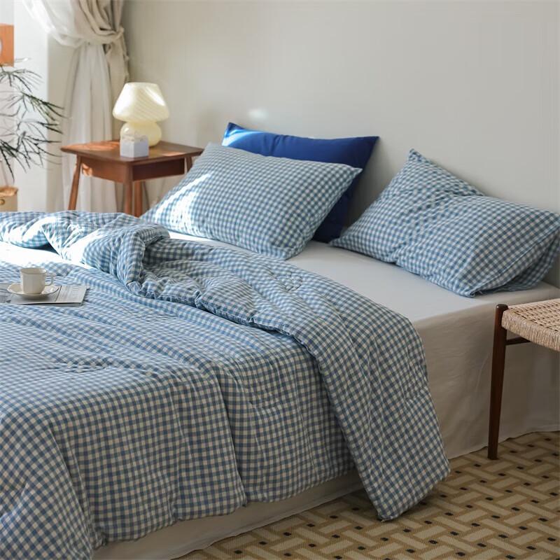 Mu Xin Zi Yarn-Dyed Washed Cotton Soybean Fiber Quilt