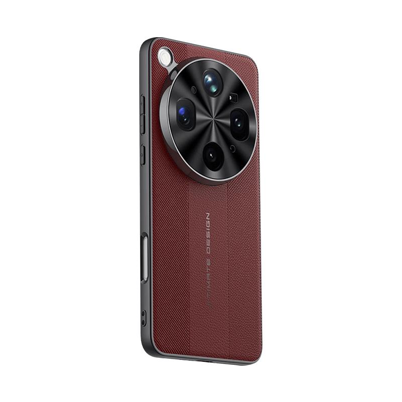 Husă de telefon OPPO Find X9 Ultra din Piele Premium Electroplacată