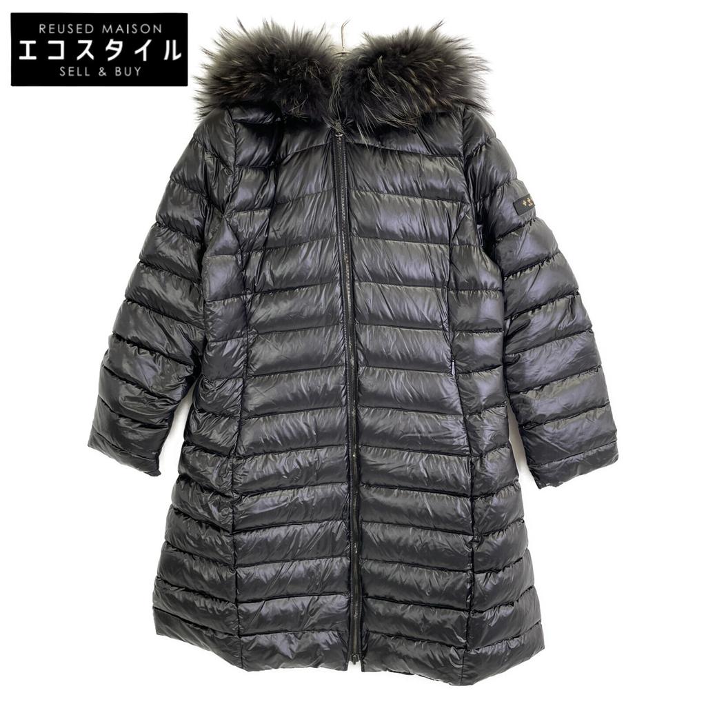 TATRAS LTA20A4706 ISERA Black Raccoon Fur Hooded Reversible Down Coat coat 5 blackUsed