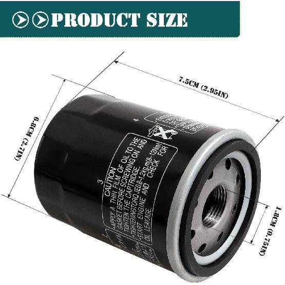 Oil Filter 2540086 2540122 For Polaris Ranger 700-900, RZR 800-900, Sportsman 600-800, General 1000