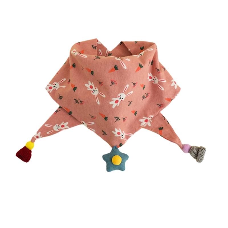 Cute Children Scarf Versatile & Warm Shawl Cotton Baby Neck Towel Multi Functional Scarf Lightweight for Boys & Girls