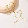 Minimalist European & American Style Stainless Steel Snake Chain Necklace for Women