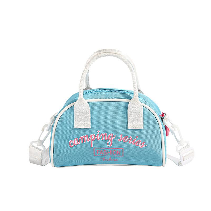 

Trendy Korean Style Unisex Kids Shoulder Bag With Breathable Fabric And Alphabet Print