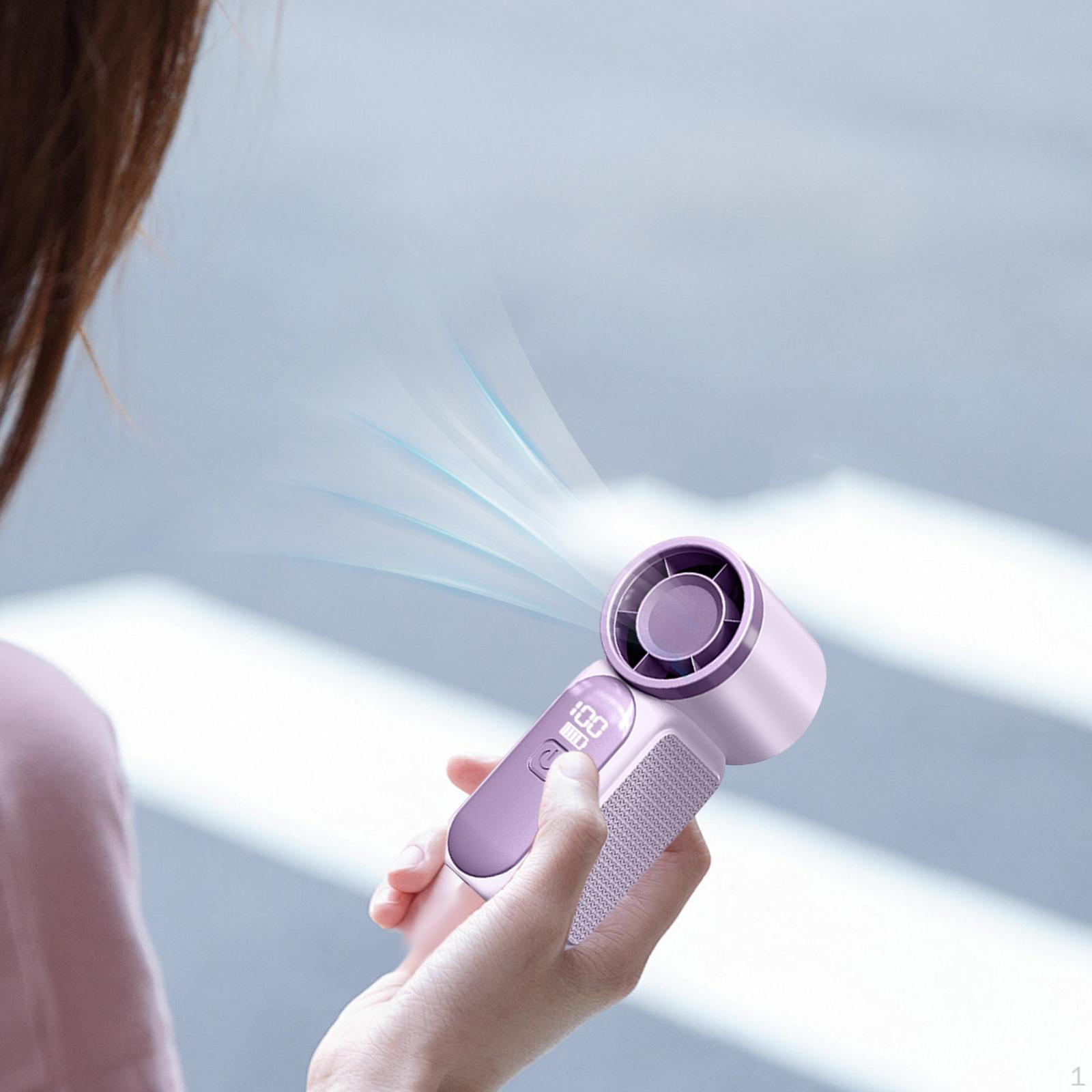 

Ручной вентилятор Мощный Высокоскоростной Легкий 18 часов 100 Регулируемый для Кемпинга Дома Макияжа фиолетовый