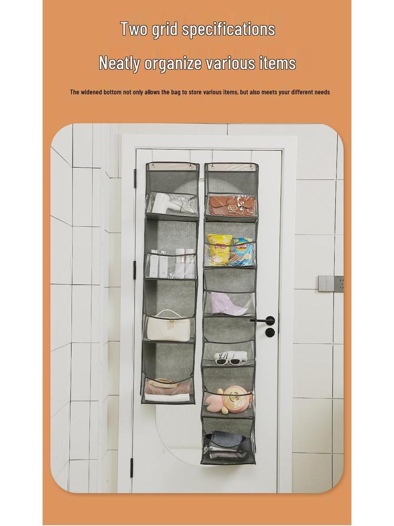 Wall-Mounted Multi-Layer Hanging Storage Bag for Clothes & Toys