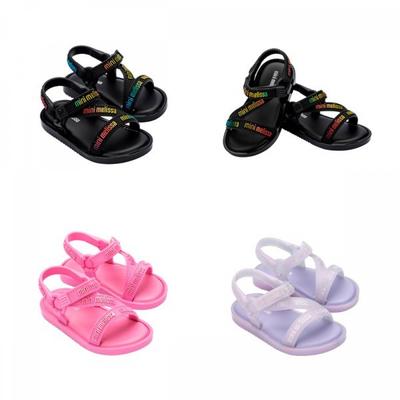 Mini Melissa Kids Jelly Shoes Sandals Stripe M Rubber Baby Mskcf2tsst11