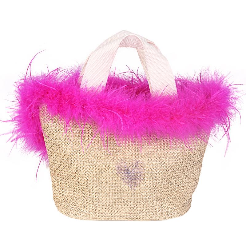 2 Yards Straußenhaar Oberstreifen Farbige Federstreifen Performance Tanzkleidung DIY Dekorative Materialien Bekleidungszubehör