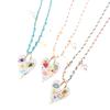 Handgefertigte geknotete Seil Herz Anhänger Halskette Pullover Kette Stapelbare Stern Perlen Halskette Für Frauen Schmuck Geschenk