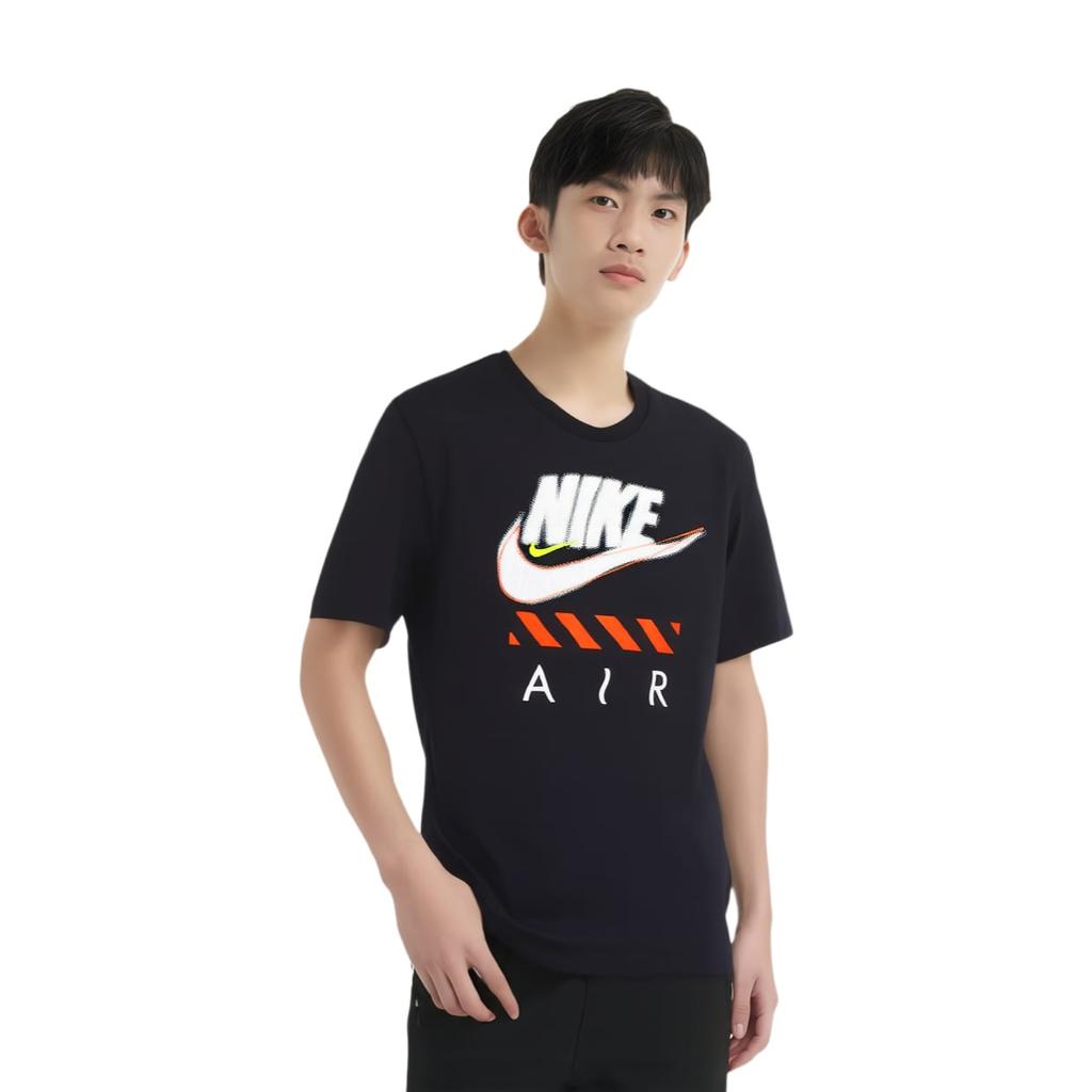 Nike T Shirts Men's Black Crew Neck Moderate Straight Fit DH0059-010