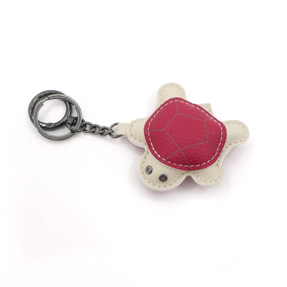 

Animals Pu Leather Key Chain Hanger Bag Pendant Multi-color Leather Turtle Pendant Women рожевий червоний колір