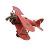652F Metal Iron Aircraft Biplane Model Hanging Plane Handicraft Ornament Photo Props