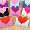Convenient Blessing Card Space-saving Paper Foldable Eye-catching Long Lasting Greeting Card for Girls