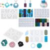 DIY Geometric Silicone Mold for Round, Oval, and Earring Pendants