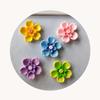 New Colorful 26mm Cute Mini Flowers Flat Back Resin Cabochons Scrapbooking DIY Jewelry Craft Decoration Accessories