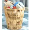 1PC Wicker Garbage Can Wastepaper Basket Woven Rubbish Basket Rattan Woven Basket for Dorm Home