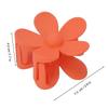 Flower Hair Clip Big Non Slip Matte Cute Women Girls Hair Accessories for Thick Normal Thin HairOrange