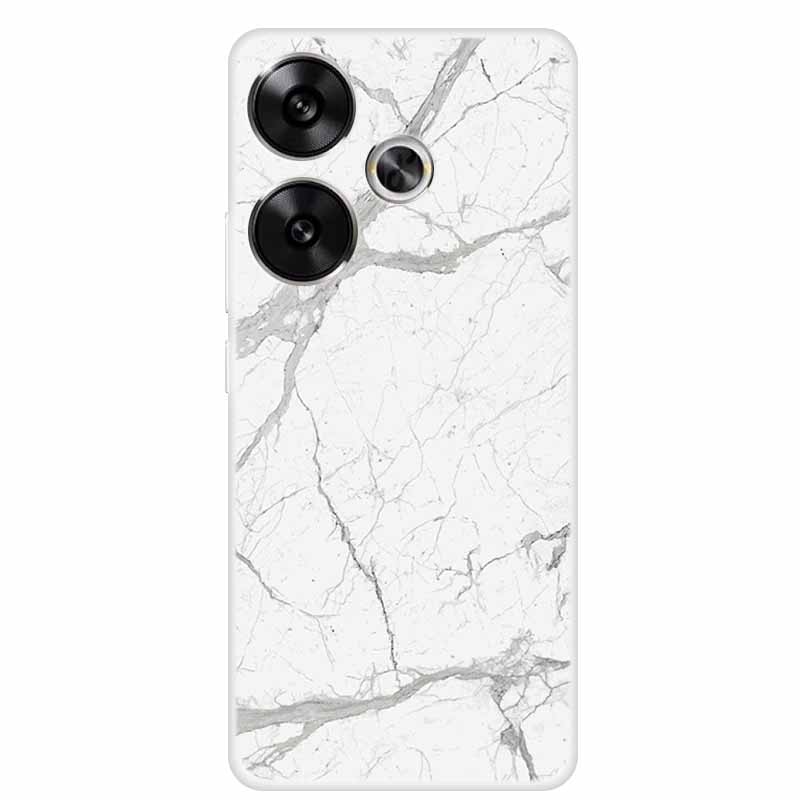 Marble Soft Phone Case For Poco F6 Transparent Case Silicone TPU Cover Funda Para Shield Clear Case for Xiaomi Poco F6 F 6 Pro