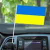 10PCS Ukraine Flag - Hand Held Flags Ukrainian Flags On Stick, For Festival Parades Decorations Party Supplies, Fade Resistant & Colors