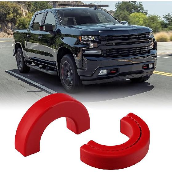 Tow Hook Covers Fit For Chevy Silverado 1500 2007-2026/GMC Sierra 1500 2007-2018, Ized Car Tow Hooks Compatible With Chevrolet Silverado 1500