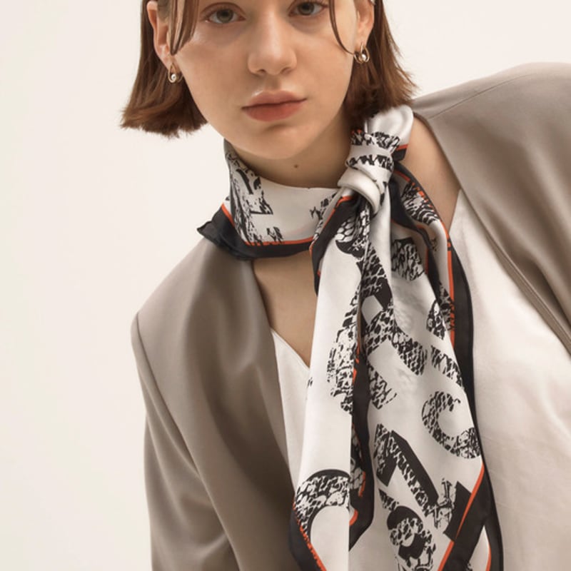 ONSZ Textured Logo Silk Scarf
