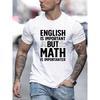 Europäische Größen Personalisierter Buchstabendruck, Herren Rundhals Kurzarm T-Shirt, Lässiges T-Shirt, Leichtes Und Bequemes Sommer Oberteil.