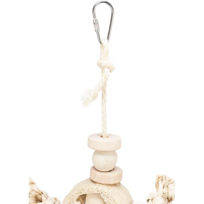 Jouet pour oiseaux - Trixie - Feuilles de bananier - Bois - Luffa - Taille unique