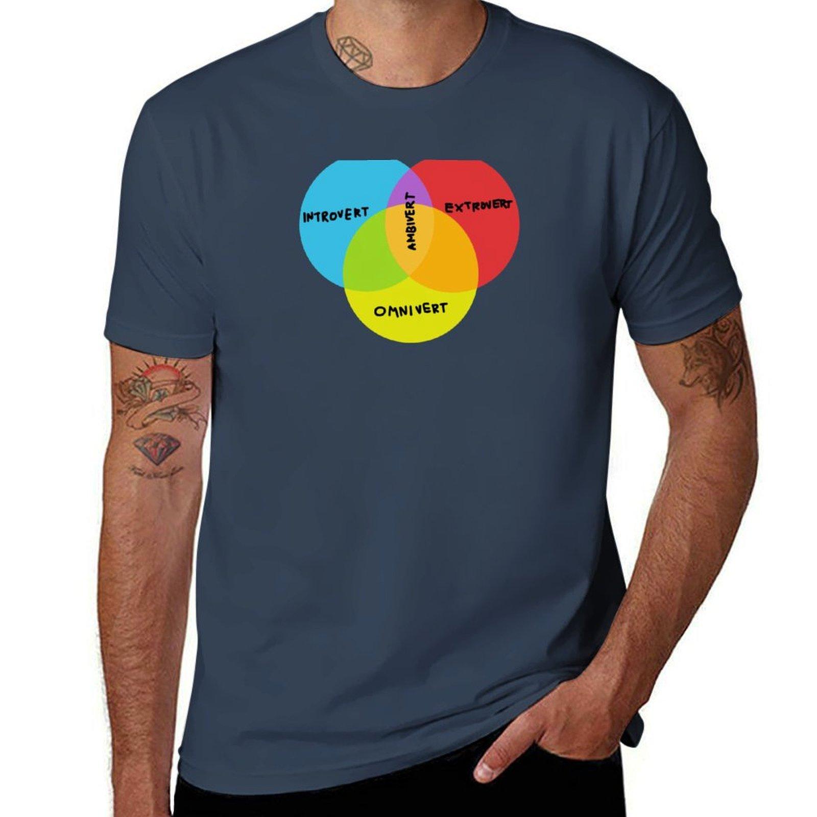 VENN INTROVERT EXTROVERT AMBIVERT OMNIVERT TShirt essential t shirt t shirt man designer TShirt S