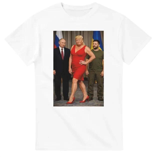 Funny Meme T-Shirt, Cursed Image Political Humor Tee XL