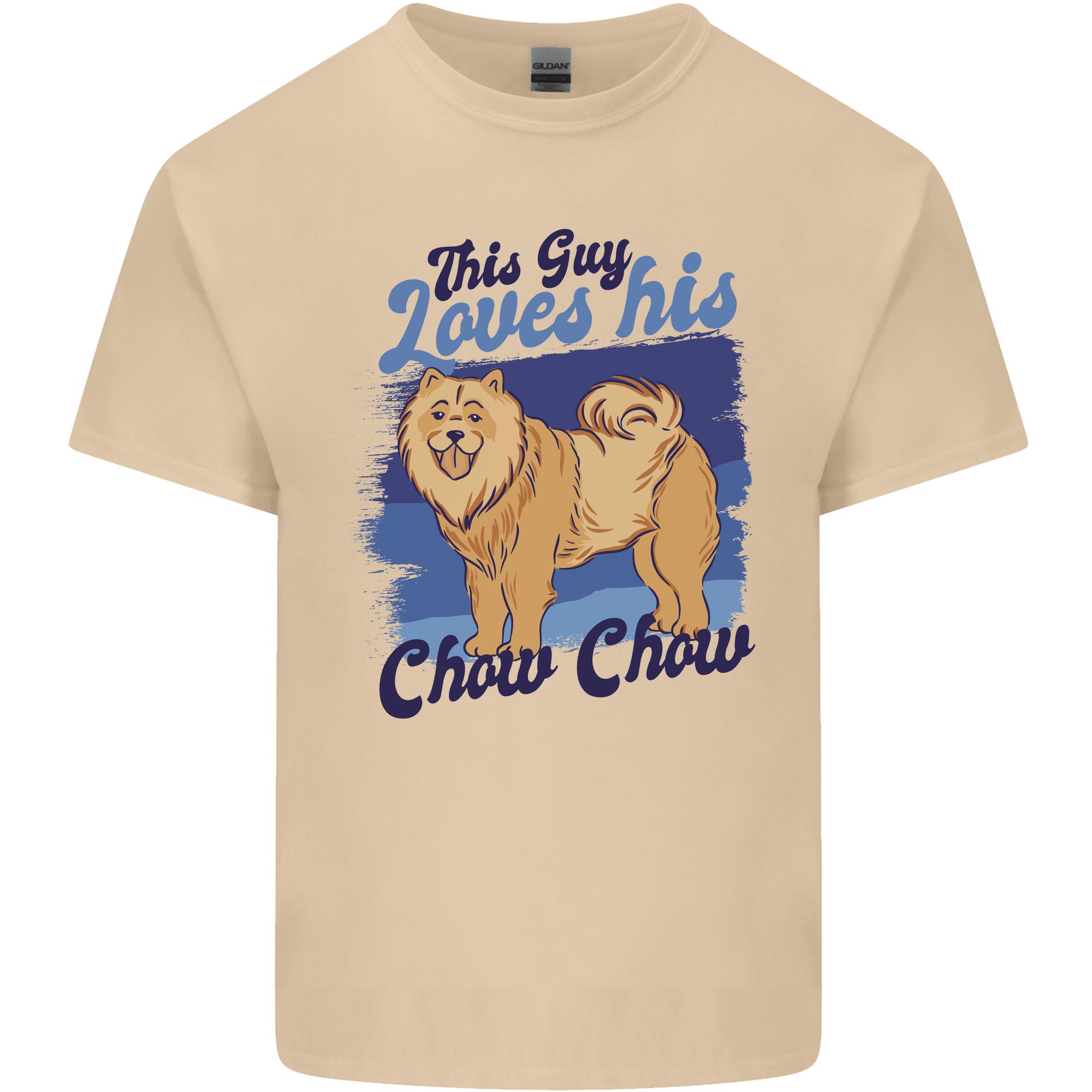 This Guy Loves His Chow Chow Dog Unisexs Light Cotton TShirt S