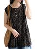 Antiqua Indian Cotton Polka Dot Tank One Size Black Top, Women's, IYA-00064, 05,