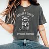 Comfort Colors Coffee & Chaos Raccoon T-Shirt
