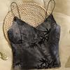 French Printed Sweet And Cool Small Camisole Vest For Women Inner And Outer Wear Base Layer With Chest Pad New Chinese Style Top