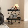 Modern Side Tables Movable Couch Table Center Corner Table Stylish End Table with Storage Versatile Snack Cart for Living Room