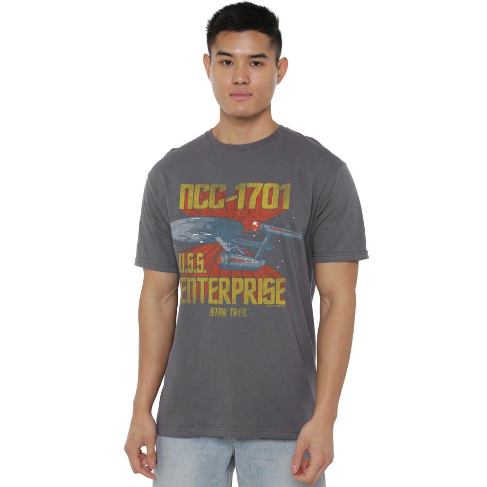 Star Trek Ncc1701 T-Shirt S-2XL  Charcoal S
