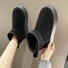 thick-soled short snow boots winter new piled thickened non-slip warm cotton shoes