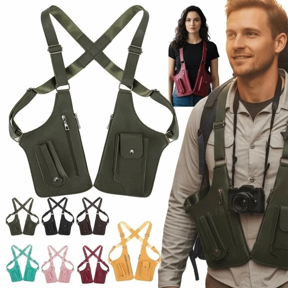 Adjustable Strap Anti-Theft Underarm Bag Vintage Underarm Strap Wallet Pocket Daily Use
