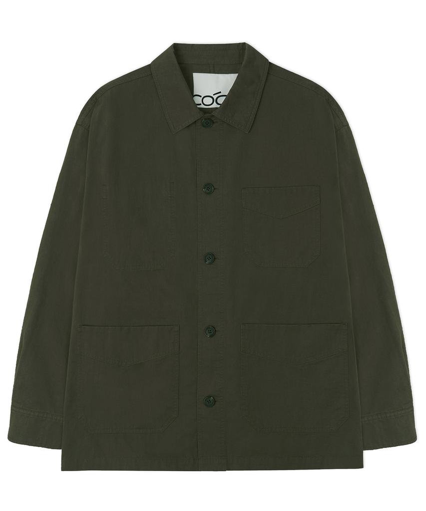 Costume O’Clock Cotton French Washed Work Jacket Navy Coosjk041Navy