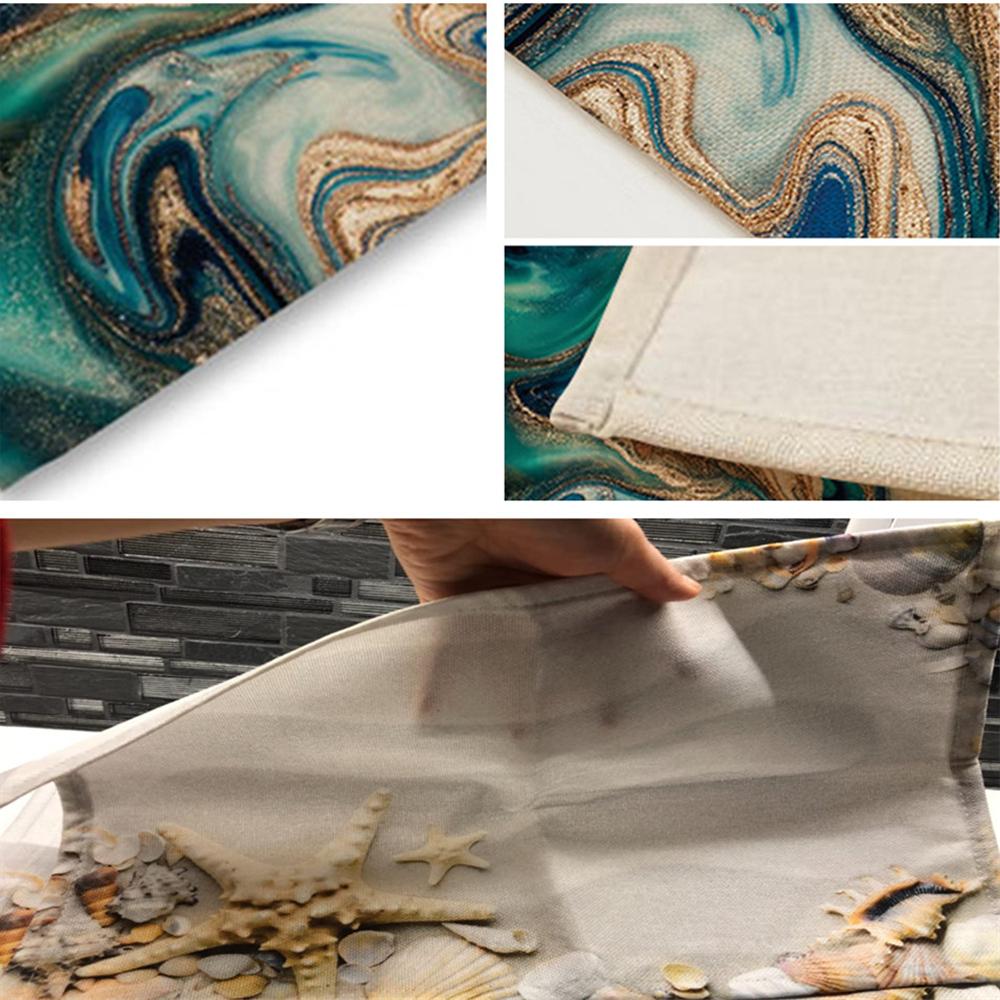 Blue/Yellow/Green White Small Plaid Placemats Linen Table Mat Fresh Style Modern Decor Kitchen Dining Room Grid Cup Pads Coaster